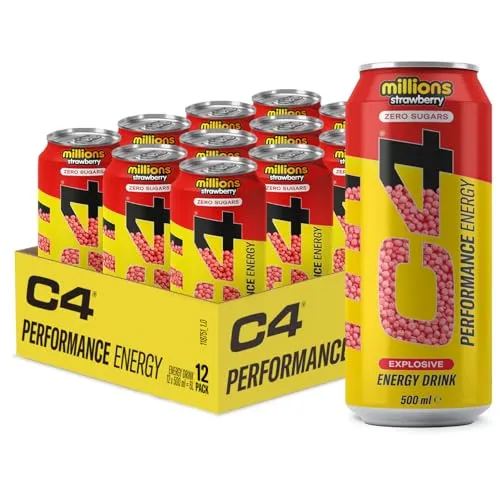 Cellucor C4 Performance Energy, Millions Strawberry - 12 x 500 ml.