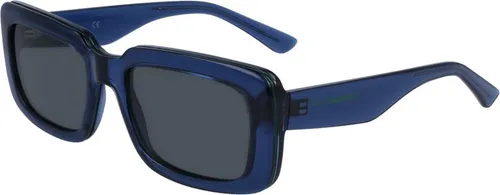 Karl Lagerfeld Unisex KL6101S Sonnenbrille - Blau, Einheitsgröße - Sportbrillen mit leichtem Spritzgussmaterial, ideal für junge KL-Liebhaber. Verstellbare Bügel sorgen für universelle Passform und 100 % UV-Schutz.