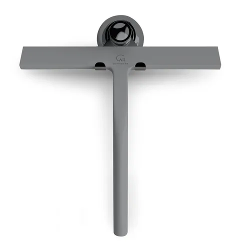 Gütewerk Duschabzieher 23cm - Duschabzieher mit hygienischem Silikon und starker Saughalterung, ideal für streifenfreie Reinigung von Dusche, Bad und Fenstern ohne Bohren