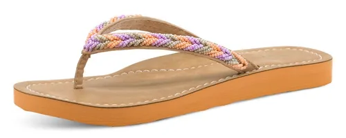 Tamaris Pantolette Damen Flach orange, EU 38 - Sandalen mit bequemer Decksohle für ein angenehmes Laufgefühl. Ideal für jeden Anlass, lassen sich mühelos an- und ausziehen.