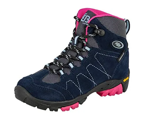 BRÜTTING Outdoorstiefel Bergen High, Gr. 33, blau - Wasserdichter Wanderschuh aus Veloursleder mit atmungsaktiver Comfortex-Membrane und rutschfester Vibram-Sohle. Ideal für Outdoor-Abenteuer bei jedem Wetter.