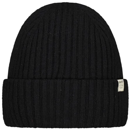 Barts Habarana Beanie black (01) - Herren Mützen & Stirnbänder für Wanderer und Bergsportler, nachhaltige Unisex-Mütze aus 50% recyceltem Polyester, bietet hohen Tragekomfort und zusätzlichen Wärme durch 7 cm Umschlag.