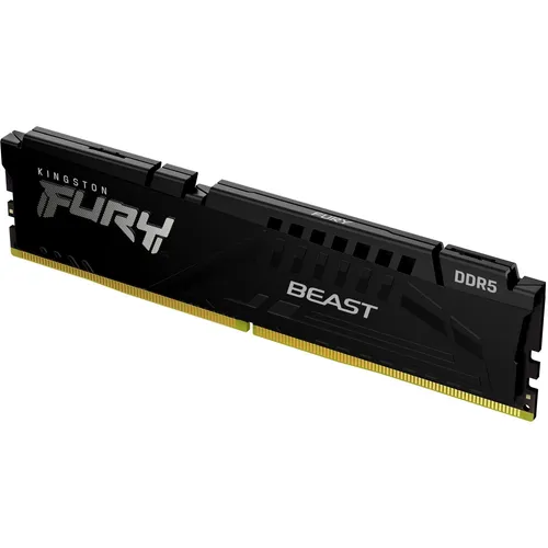Kingston FURY Beast DDR5 16GB 5600MT/s CL36 Speicher - Arbeitsspeicher für Gaming mit On-Die ECC für verbesserte Stabilität und dualen 32-Bit-Subkanälen für höhere Effizienz. Ideal für extreme Gaming-Erlebnisse und anspruchsvolle Anwendungen.