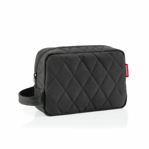 reisenthel Cosmeticpouch M Rhombus Black - Reisetaschen: Die flexible Kulturtasche von reisenthel bietet mit ihrem stabilen Boden und der gesteppte Oberfläche einen festen Stand und ist ideal für Hygieneartikel, Elektronik oder Wertsachen.