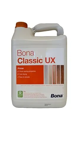 Bona Grudlack Classic UX 5,0L - Hochwertiger Holzlack - Lacke für eine leichte Holzfärbung, einfach mit der Walze aufzutragen, schnell trocken und ideal für Fußbodenheizung geeignet!