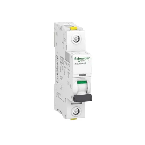 Schneider Electric Leitungsschutzschalter Acti9 iC60N, 1-polig, 6A, B-Charakteristik, 6kA, Artikelnummer A9F03106