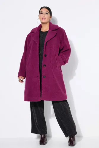 Studio Untold Wintermantel Teddy-Mantel A-Linie Reverskragen