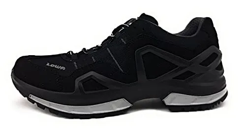 LOWA M Gorgon GTX Schwarz - Sportlicher Herren Multi-Funktionsschuh - Herren-Sneaker in Größe EU 46.5 mit Gore-Tex für optimalen Wetterschutz, ideal für Bergsteigen, Trekking und Urban Outdoor-Aktivitäten.