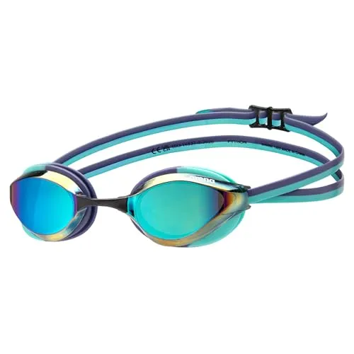 ARENA Python Racing-Schwimmbrille für Damen und Herren - Schwimmbrille mit Anti-Beschlag, verspiegelten Gläsern und maximalem Komfort. Ideal für Wettkampfschwimmer, bietet sie eine klare Sicht und optimale Hydrodynamik.