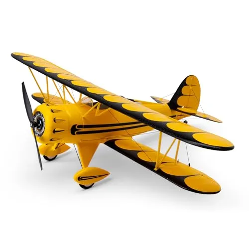 E-Flite UMX WACO BNF Basic Gelb mit AS3X und SAFE Select - RC-Modelle: Brushless Antrieb und Gyro-Technologie für stabilen Flug, ideal für erfahrene Piloten, Bind-N-Fly Version für schnellen Start.