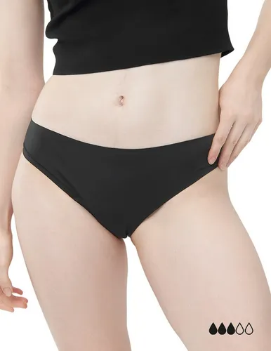 MyMonthlys Inkontinenzslip Periodenunterwäsche LEA Slip 1er schwarz mittlere Blutung