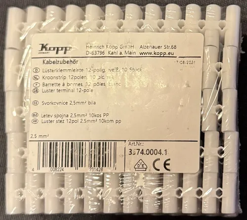 Kopp 791371 Elastische Lüsterklemmen, 2,5 mm², 10 Stück, NEU & OVP✅