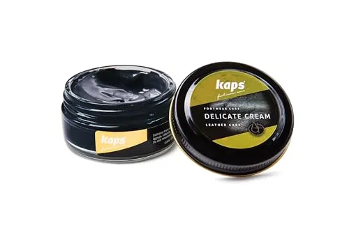 Kaps Schuhcreme für Glattes und Genarbtes Leder - Schuhpflege - Delicate Cream (117 - Marineblau - Navy Blue)