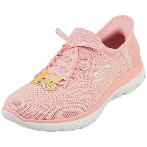 Skechers Summits - New Daily In Rose für Damen - Modische Sneaker mit atmungsaktivem Mesh-Obermaterial und Skechers Air-Cooled Memory Foam-Innensohle für ultimativen Tragekomfort. Ideal für aktive Frauen, die Stil und Funktionalität schätzen.