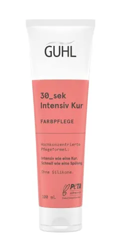 Guhl 30_sek Intensiv Kur - Farbpflege - 100ml - Hochkonzentrierte Pflegeformel - Intensiv wie eine Kur - Schnell wie eine Spülung - Ohne Silikone