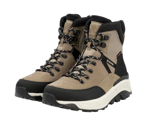 Rieker Winterstiefel W0072-64 (Schnürstiefel mit Innenfutter und seitlichen Reissverschluss) braun/schwarz Damen, Größe Euro (US): 39 (8)