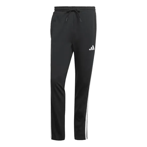 adidas Herren Essential Three Stripes Single Jersey Pants, Black/White, XS