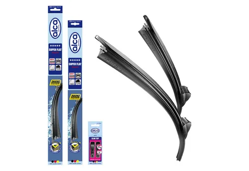 alca Scheibenwischblätter passend für AUDI A6 Allroad, 01.2012 - 09.2018, Frontscheibe, (Packung, 2-St., Scheibenwischer), mit Nano Graphit Beschichtung