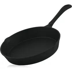 BBQ-Toro Gusseisenpfanne Ø 20 cm - PFANNEN | Ideal für Grillküche und Camping, diese vorgebratene Gusseisenpfanne sorgt für perfekte Steaks und Grillgerichte. Mit praktischen Ausgießern für einfaches Servieren.