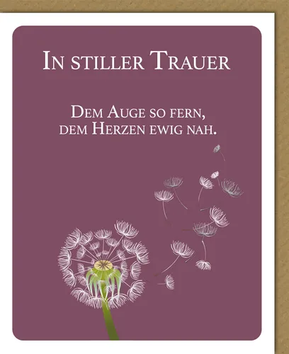 Trauer – Beileid – Kondolenz