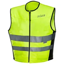 Büse Motorradjacke Warnweste 3M schwarz/neon gelb - Sicherheit trifft Style - Bikerjacke aus atmungsaktivem, winddichtem Textil für optimalen Schutz. Ideal für Motorradfahrer, die Sichtbarkeit und Komfort schätzen.