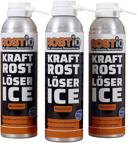 Rostio Kraft Rostlöser ICE, Eis-Rostlöser Spray Rostentferner (3-St)