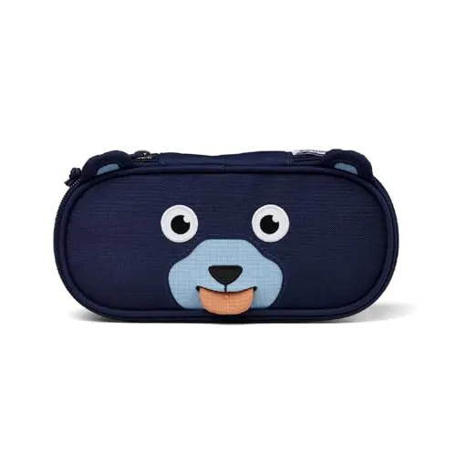 Affenzahn Stiftemäppchen für den Kindergarten, Federmäppchen für Kinder mit Tiermotiv und Ziehzunge