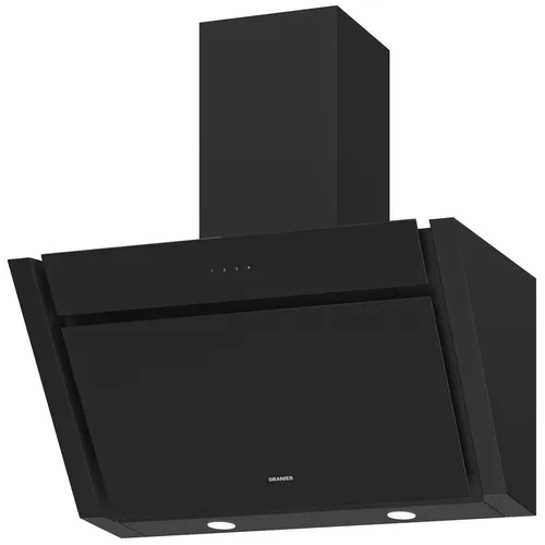 Oranier Kopffrei Wandhaube Umluft 75cm schwarz schräge Dunstabzugshaube MEBA75S2