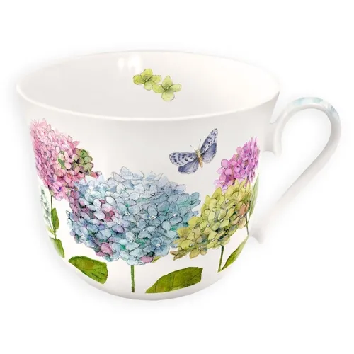 Tasse, Porzellantasse HORTENSIEN 11,5cm 0,4l Grätz Verlag
