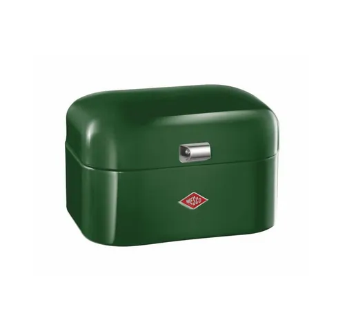 WESCO Brotkasten Single Grandy - Kompakte Brotdose aus Stahlblech - Ideal für kleine Küchen! Der WESCO Brotkasten Single Grandy® bietet hygienische Aufbewahrung für Brot, Brötchen und mehr. Mit Lüftungslöchern für optimale Frische und stabilen Metallscharnieren. Ein praktischer Ordnungshelfer!