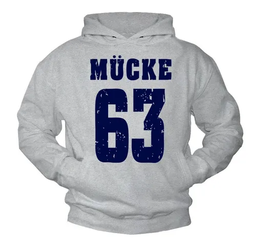 MAKAYA Kapuzenpullover Herren Hoodie Mücke 63 grau S - Stylischer Kapuzenpullover aus 80% Baumwolle und 20% Polyester, ideal für Freizeit und Alltag. Der reguläre Schnitt und die praktische Kängurutasche sorgen für Komfort und Funktionalität.