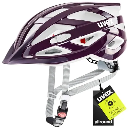 uvex i-vo 3D - Leichter Allround-Helm für Damen und Herren - Fahrradhelm mit individueller Größenanpassung, optimaler Schlagfestigkeit und erweiterbar mit LED-Licht für mehr Sicherheit im Dunkeln.