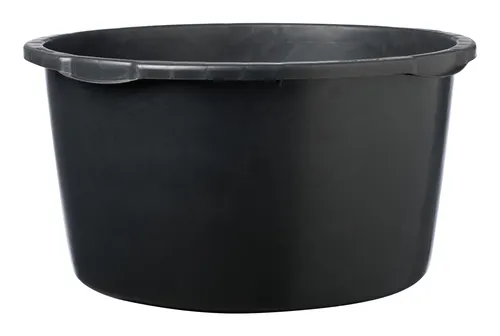 Mörtelkübel 90L schwarz, rund mit L-Skala - Robuster Mörtelkübel mit 90L Volumen, ideal für Bau- und Renovierungsprojekte, mit praktischer L-Skala für präzises Mischen.