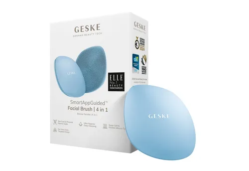 GESKE | SmartAppGuided™ Facial Brush 4 in 1 | Gesichtsreinigungsbürste | Weiche Bürste aus Silikon | professionelle Gesichtsreinigung | Gesichtsreinigungsgerät | Hautreinigung