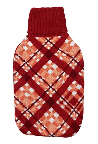 Rungassi Wärmflasche Wärmflasche 2L mit Bezug Strickbezug 