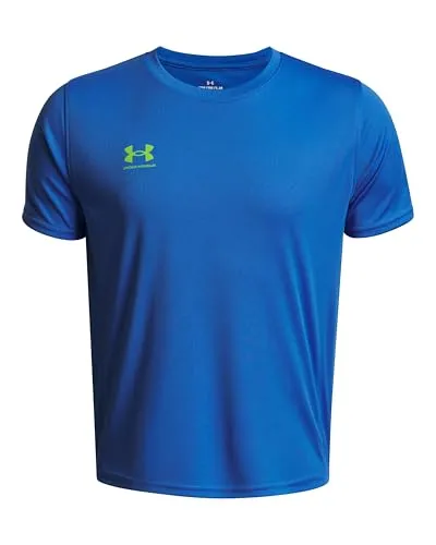 Under Armour Jungen Ua B's Challenger Train T-Shirt, Blue Atlantis/High Vis Yellow, 140/150 cm EU