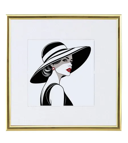 IDEAL TREND Bilderrahmen New Lifestyle Kunststoff Bilderrahmen quadratisch Foto Rahmen Picture, für 1 Bilder (1 St)