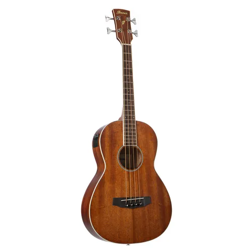 Ibanez PNB14E-OPN Open Pore Natural Akustikbass - Akustik Bass Series mit Parlor Korpus, afrikanischem Mahagoni und Ibanez Under-saddle Elektronik für hervorragenden Klang.