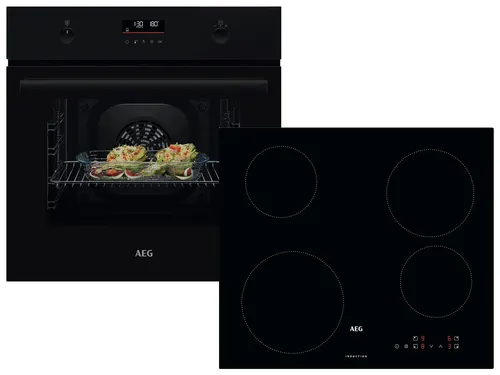 AEG AB34BP Set Pyrolyse Backofen BPK53516XB + Induktionskochfeld HK834060XB