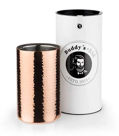 Buddy´s Bar Edelstahl Weinkühler/Sektkühler - Weinkühler & Sektkühler aus doppelwandigem Edelstahl, ideal für 0,7 L - 1,5 L Flaschen, sorgt für langanhaltende Kühlung und perfekten Genuss.