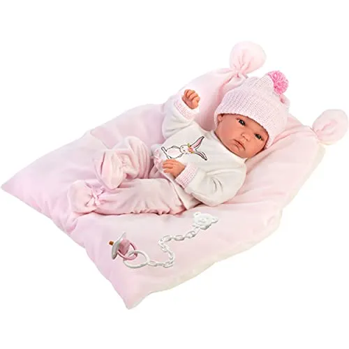 LLORENS Babypuppe Bimba rosa, 35 cm - Puppen & -Spielsets, liebevoll gestaltete Babypuppe in zartem Rosa, perfekt für kleine Kinderhände und zum Spielen und Kuscheln.