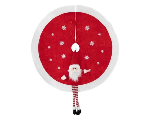 Weihnachtsbaumrock Mit Weihnachtsmann, Ø 90 Cm