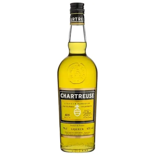 Chartreuse Gelb Likör (1 x 700 ml) - Exquisiter Kräuterlikör aus Frankreich, ideal für Cocktails oder als Digestif.