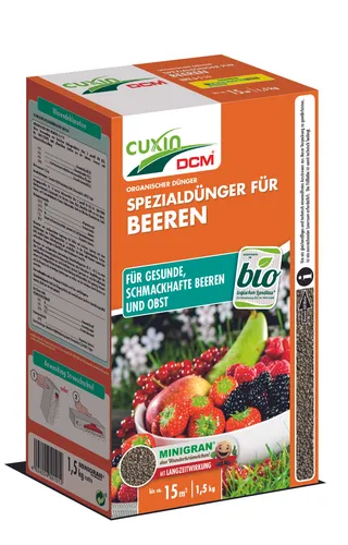 CUXIN DCM Spezialdünger für Beeren & Obstbäume 1,5kg