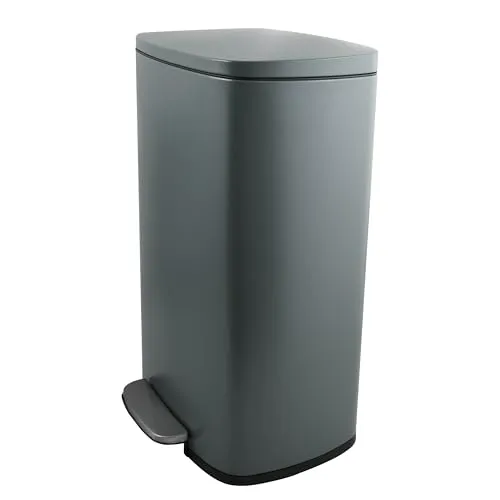 Spirella Tretabfalleimer 30L - Modernes Design mit Soft-Close Absenkautomatik - Haushaltszubehör: Der Spirella Akira 30L Treteimer bietet ein modernes, hygienisches Design mit geräuschlosem Soft-Close-System und herausnehmbarem Inneneimer für einfache Reinigung.