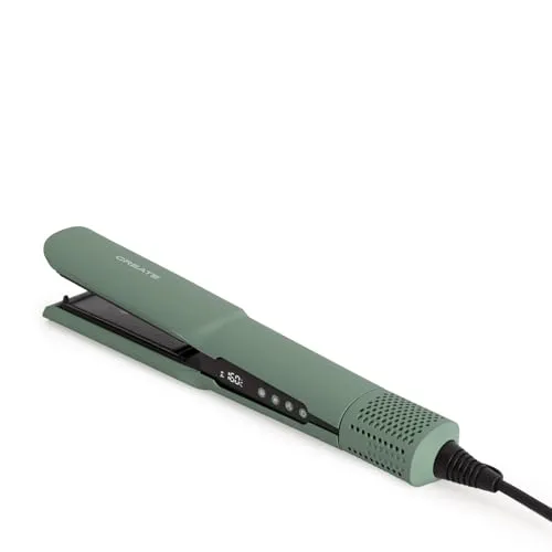 CREATE/CERAMIC AIR STYLER DUAL/Ionischer Haartrockner für nasses oder trockenes Haar Salbeigrün/LCD-Display, Keramikbeschichtung, schnelles Trocknen, 1300W