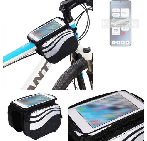K-S-Trade Handyhülle für Nothing Phone (2a), Rahmentasche Fahrrad-Halterung Rahmenhalterung Fahrrad