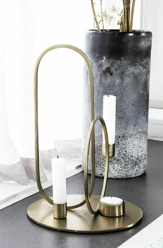 House Doctor Kerzenständer Cirque 30 cm aus Messing von House Doctor