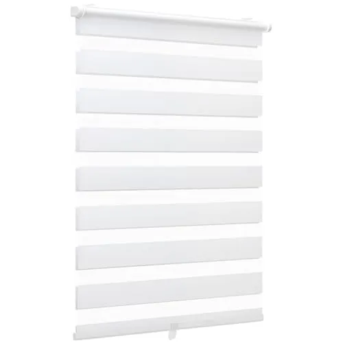 Sekey Doppelrollo Klemmfix 75x130cm – Schnurloses Duo Rollo in Weiß - Seitenzug- & Springrollos: Stufenlos anpassbarer Sonnenschutz und Sichtschutz, ideal für kinder- und haustierfreundliche Haushalte – einfach ohne Bohren montierbar!