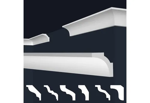 marbet design Stuckleiste E-11 - 20 Meter XPS Styropor - Deckenleisten aus extrudiertem Polystyrol, ideal für elegante Inneneinrichtungen. Leicht zu montieren und feuchtigkeitsbeständig – für zeitlose Eleganz in jedem Raum.